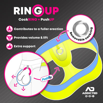 [9/16再入荷]リングアップ・2in1 ネオンスイムブリーフ AD917
