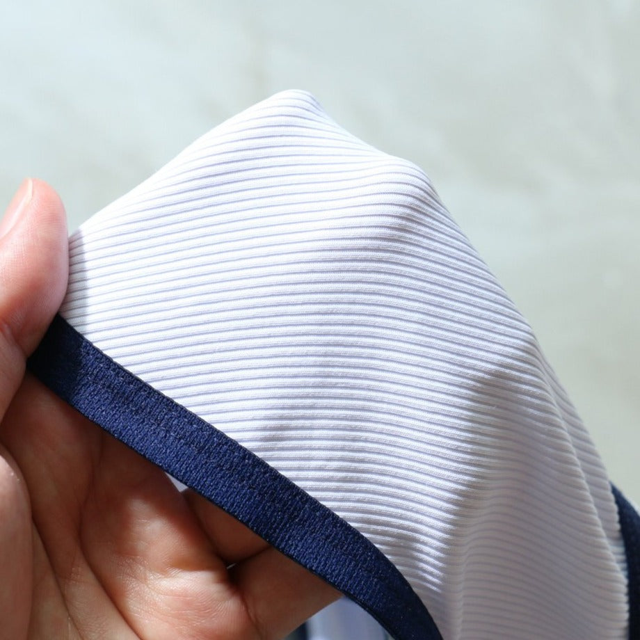 [9/16再入荷]マイクロメッシュ ローライズブリーフ "RIBBED NAVY" 12042